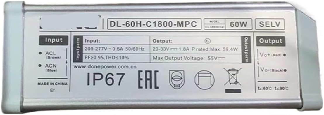 LED driver power supply waterproof 50W street light floodlight 60W industrial and mining lamp constant current transformer ballast(DL-50W1A15-MPA)