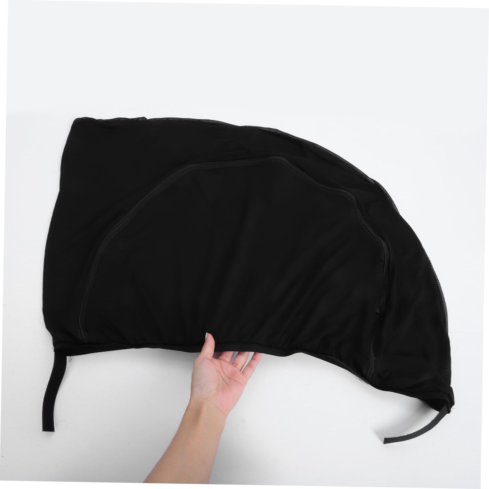 Cortinas para Ventanas Laterales de Coche, 1 Par, Malla Negra