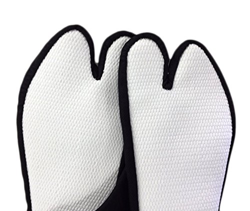 Fukusuke Adult Japanese Kimono Tabi Socks with 4 Kohaze Clasps Black 26cm (10.2 inch)4