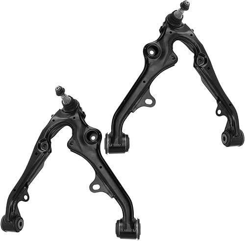 Miniatura 59 de Detroit Axle - Brazos de control delanteros para Nissan Pathfinder Frontier Xterra, 2 brazos de control superiores con rótulas, conjunto de par