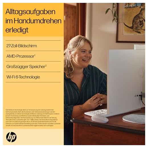 HP All-in-One Desktop-PC mit FHD Display