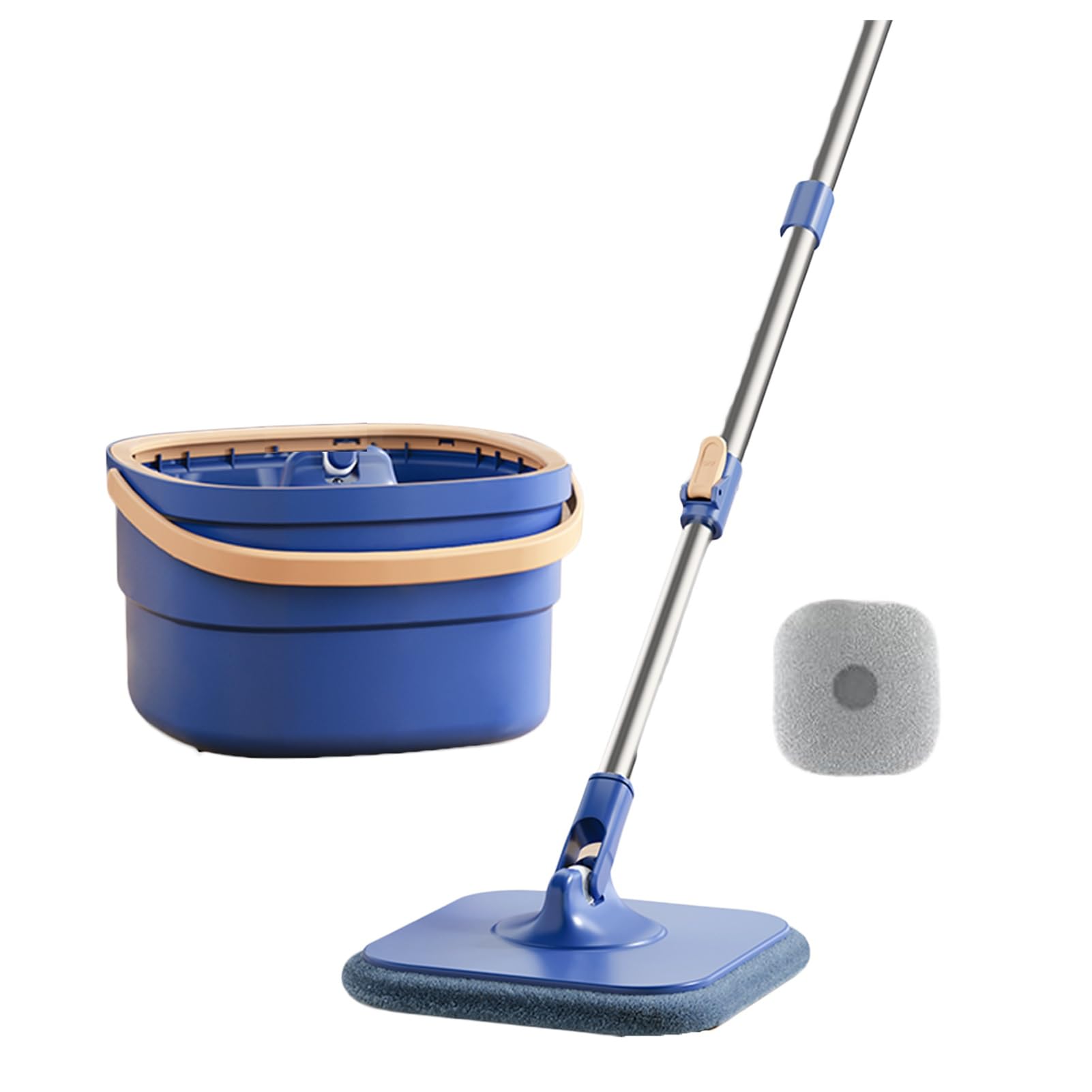 Mopp- Und Eimer-Set Mit Auswringer, 2,5 L (0,54 Gallonen), Kunststoff-Moppeimer For Nasse Und Trockene Verwendung, Bequemer, Langlebiger Ausgießgriff, Geeignet For Den Innen- Und Außenbereich ( Color