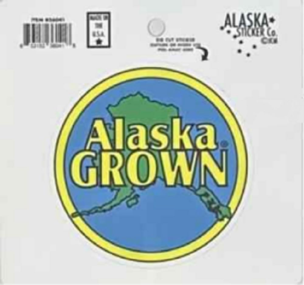 Autocollant Alaska Grown : le sticker idéal pour votre gourde de rando