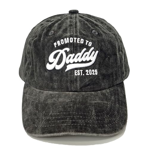 Image of Dad Est 2025 Hat, Dad Gifts for Fathers Day from Daughter Son, Promoted to Daddy Baseball Cap New Father Gift