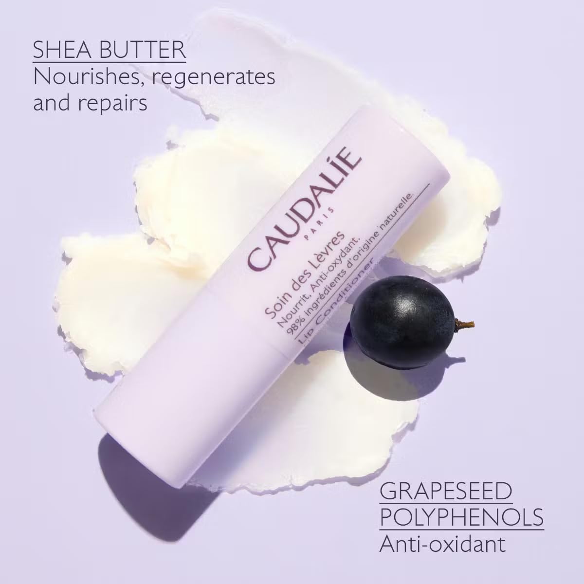 Cosmetici femminili del marchio Caudalie, facciale, Soin Des Levres 45 grammi