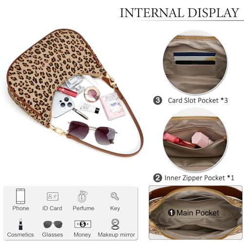 Image of KKXIU Shoulder Bag for Women Cute Hobo Purses and Handbags Retro Clutch Underarm Purse | Cute