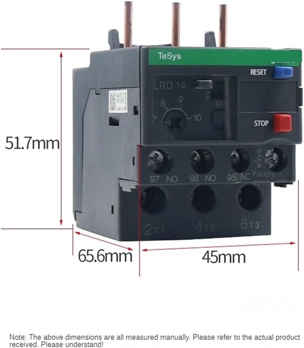 Overload Relay LRD12C lrd16c lrd21c lrd32c Three-Pole Magnetic Trip 10A lc1d Protection(LRD12C)