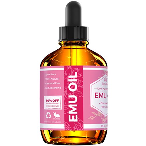 Leven Rose Emu Oil, 100% Pure Natural Hair Strengthener Scar Minimizer Anti Aging Skin Moisturizer 4 Oz #TOP2