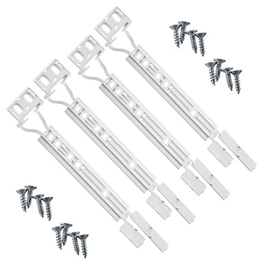 Ikea äkta FROSTIG FRYSA kylskåp frys dörrmonteringsfästen plast glidfästsats (4 pack)