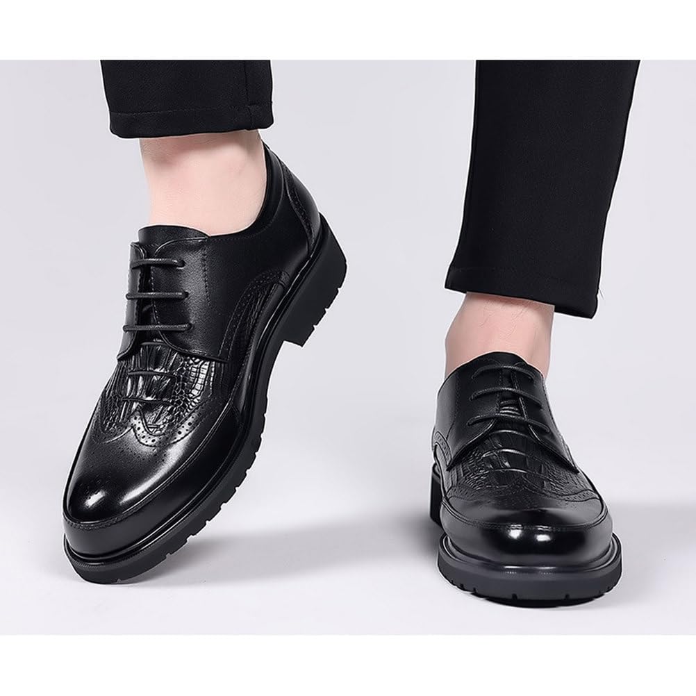 Scarpe Formali per Uomo Eleganti Brogues Stringate Basse Classiche da Lavoro