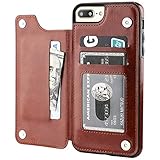 capinha iphone 7 gucci - titular de la tarjeta práctica: 3 ranuras para tarjetas de tarjeta de identificación, tarjeta de par tarjetas de crédito o dinero en efectivo, sin tener bolso para al aire libre.Doble cierre magnético tienen las cartas y no se abrirá.