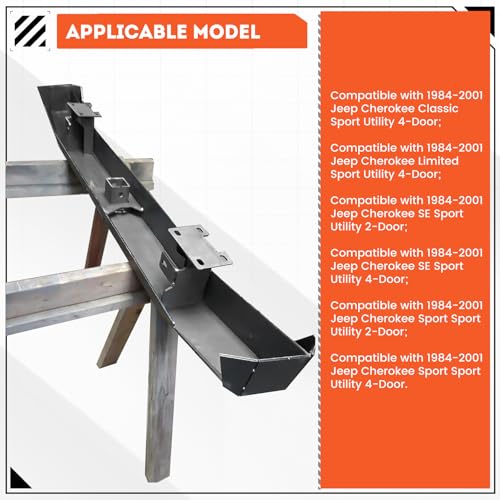 Image of ECOTRIC DIY Rear Bumper Kit Metal Compatible with 84-01 Jeep Cherokee XJ