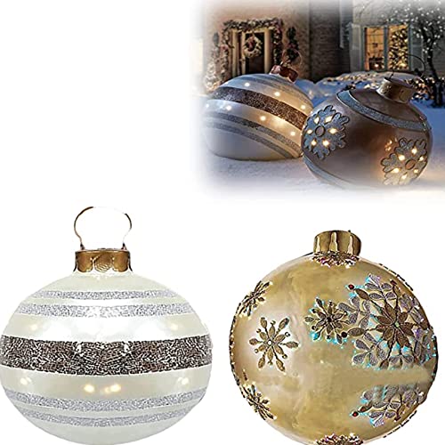 Ballon Rempli De Noël Extérieur PVC Prince Funny Ballon Rempli De Vacances Rempli 60 Cm Christmas Ballon Décoré Extérieur(Color:2pc) Cover