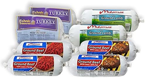 Midamar Halal Ground Beef, Turkey and Lamb Package