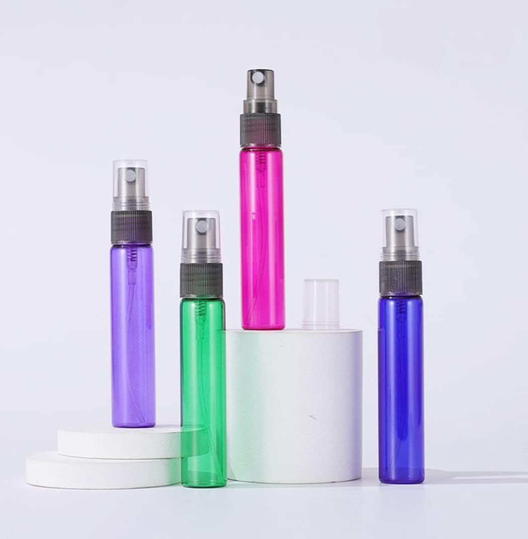 ZbFwmx 20 Pack Set 10ML Protable Refill Bulk Atomizer Spray Travel Perfume Bottle Hydrating Empty Bottle (Red)