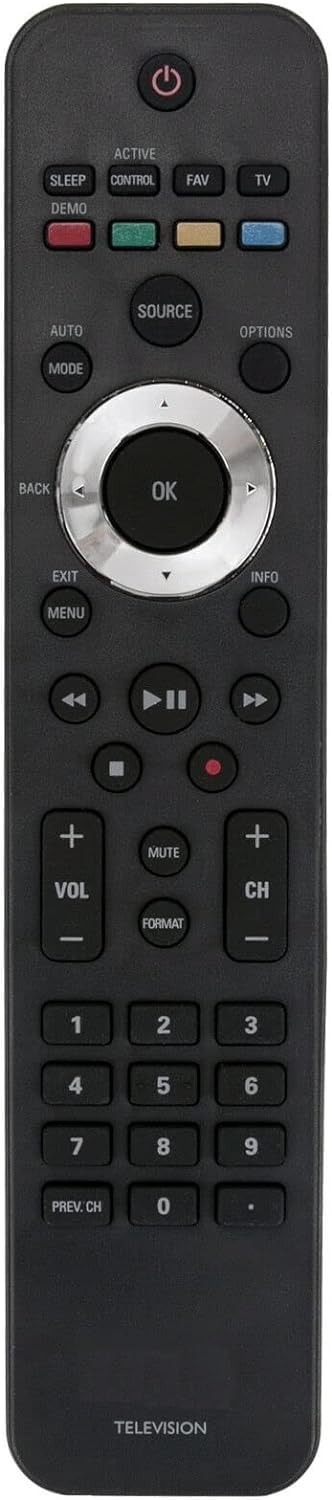 Remote Control URMT42JHG003 Compatible with Philips TV 52PFL7704D/F7 47PFL7704D/F7 42PFL7704D/F7