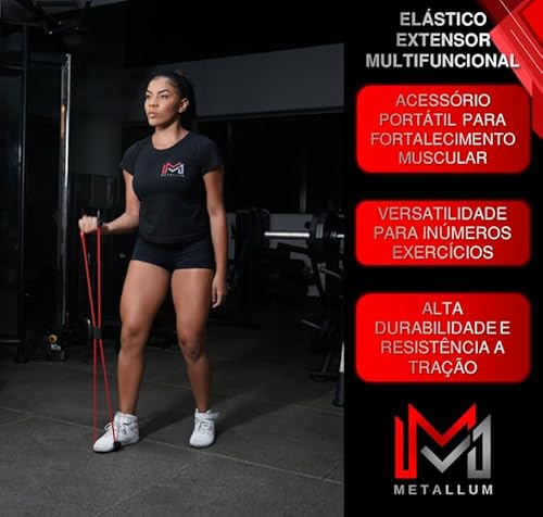 Par Halter 1 Kg + Par Caneleira 1 Kg + Kit 5 Elásticos + Elástico Multifuncional Treine em Casa