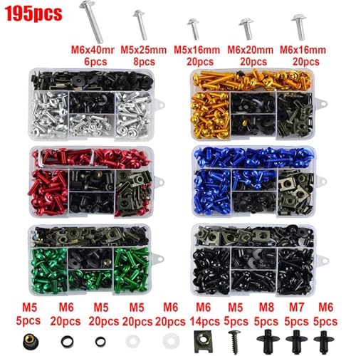 Kit de pernos para parabrisas de motocicleta listo para viajes largos 3