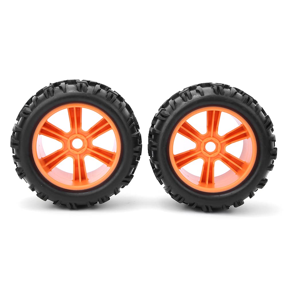 SUNGOOYUE Neumáticos RC De Caucho Naranja Para ZD Racing 8477 – Ruedas 1/8 Escala De 170x77mm, Alto Agarre Y Fácil Instalación, Pack De 2