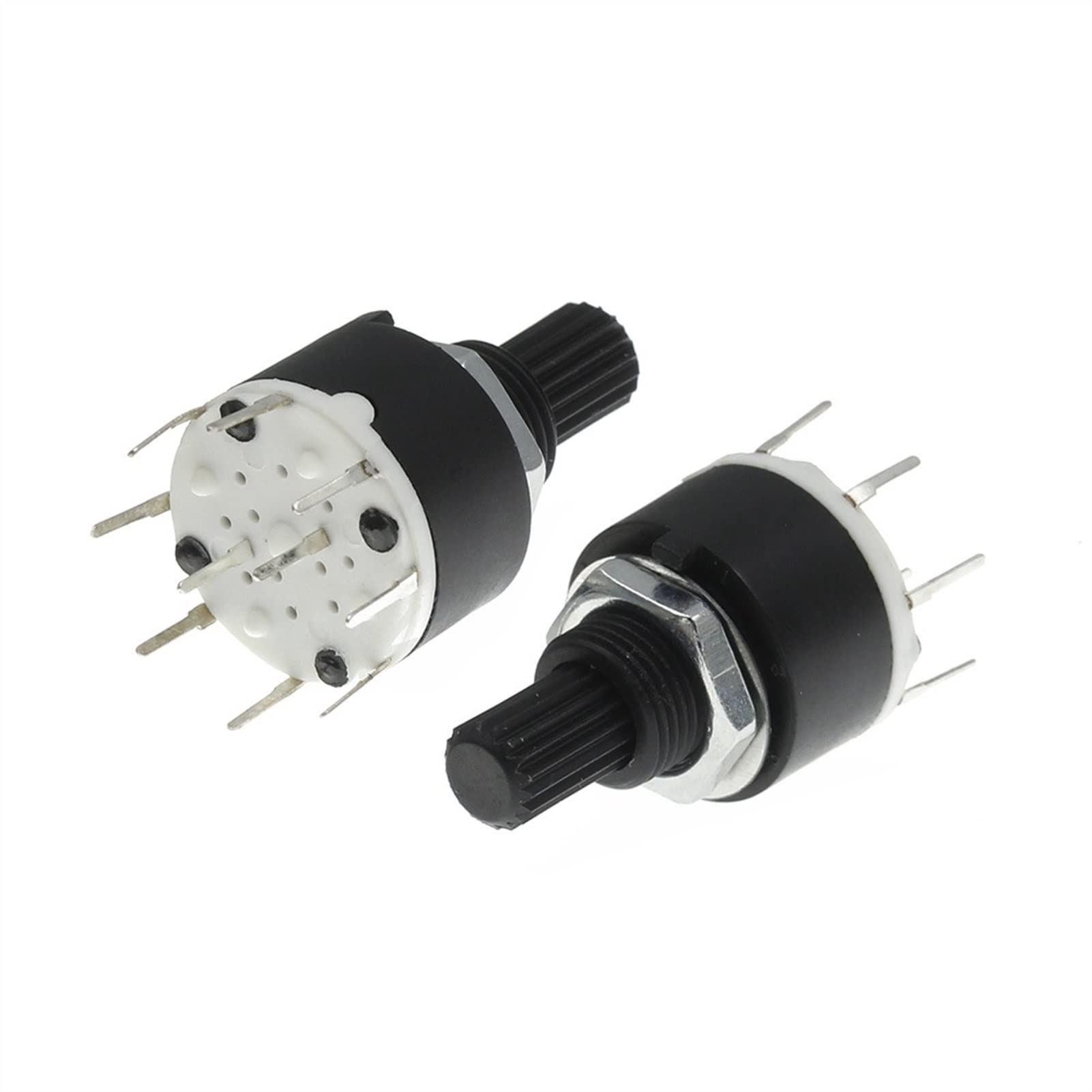 Commutateur rotatif SR16 1 pôle 8 positions avec poignée de 15mm pour fentes d'axe de 16mm
