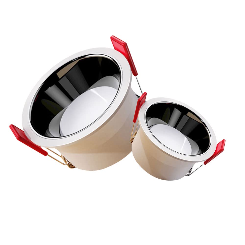 Faretti ultrasottili, Casa Risparmio Energetico Led Downlight Rotondo In Alluminio Metallo Da Incasso Pannello Soffitto Luce Moderna Minimalista Bianco Interni Incasso Apparecchio di