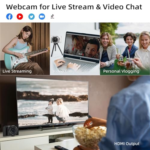 ORDRO G730 5K 64MP HD Vlog Micro Single Camera, 12X Optical Zoom Vlogging Camcorder with 3.2" IPS touch Flip Screen, WDR - Image 3