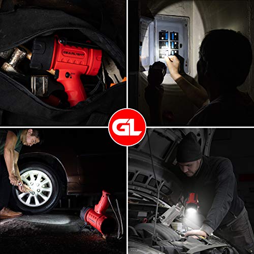 Gearlight Waterproof Led Spotlight Flashlight Father's Day Gifts For Dad - High Lumen Spot Light For Outdoor Camping Accessories, Boating Gifts For Men, Husband, Floating Handheld Flash Lights #TOP4