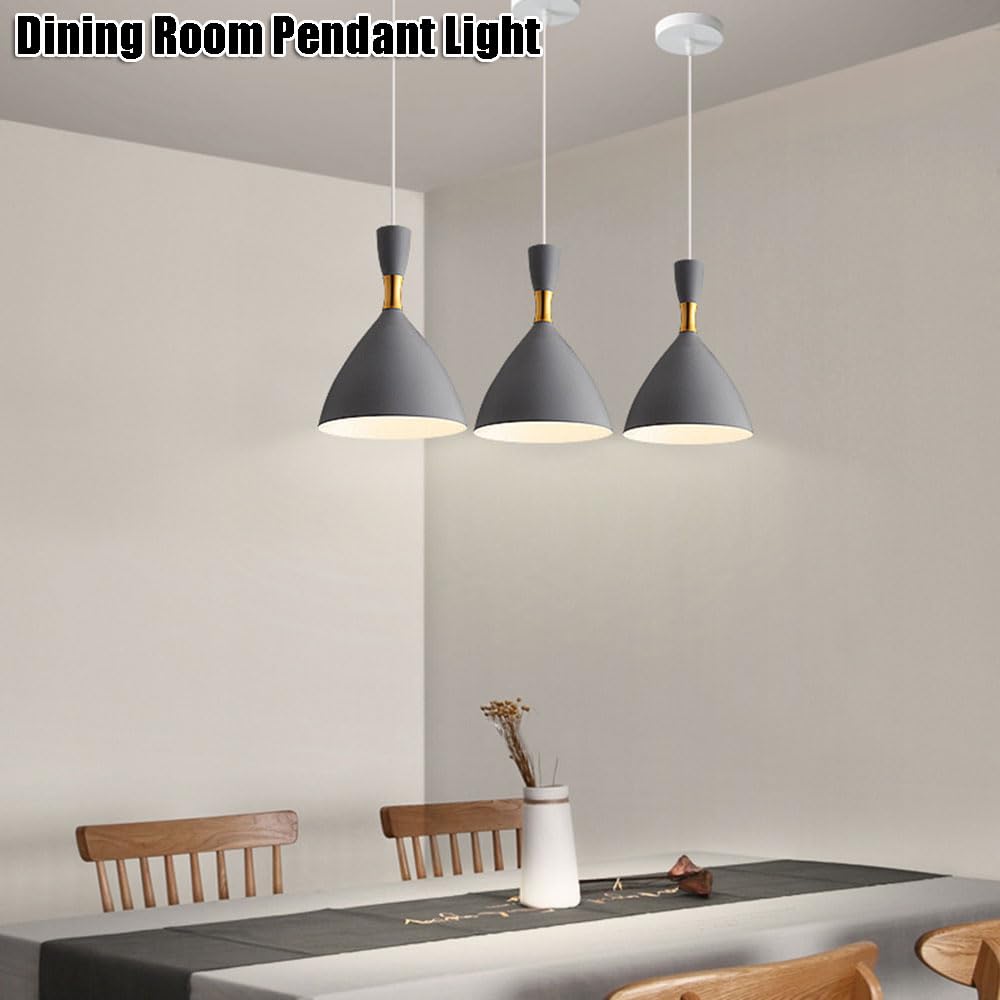 Base Single Head Chandelier, Personalized Iron Pendant Lamp Shade, Ceiling Lighting Fixtures, Living Room Bedroom Balcony Decoration Hanging Light(White)