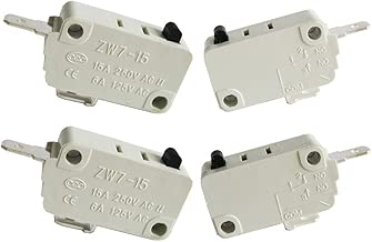 Twidec/4Pcs for DR52 16A 125/250V Universal Microwave Oven Door Micro Switch NC (Normally Close) ZW7-15-W/NC - coolthings.us