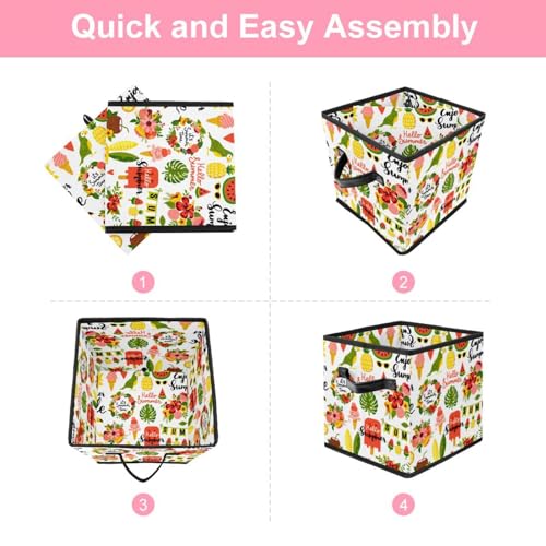 Boîte de rangement pliable pour vêtements et linge de maison - 6