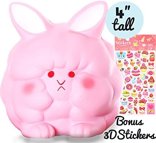 Felix and Wise Bunny Rabbit Squishy / Softest, Delicate Smelling Slow Rising Kawaii / Creamy Scented and Non-Toxic - Stress Relief Toy and Sensory Toy for Sensitive Kids