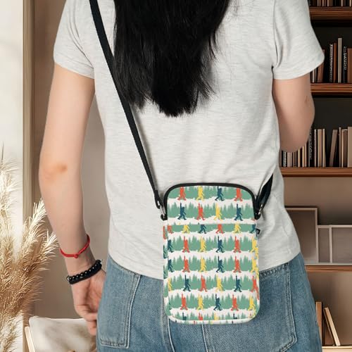 WZMPA Cryptid Sasquatch Crossbody Bag Sasquatch Fans Gift Forest Sasquatch Walking Sling Bag Sasquatch Merch3