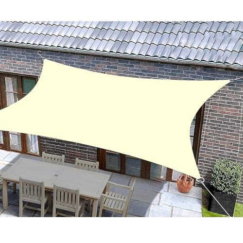 LXBche Shade Canopy Waterproof Sun Shade Sail Awning Shelter Rectangle Patio Shade Cloth Outdoor Cover for Pergola Backyard Garden Carport (Color : A, Size : 2 * 4m)