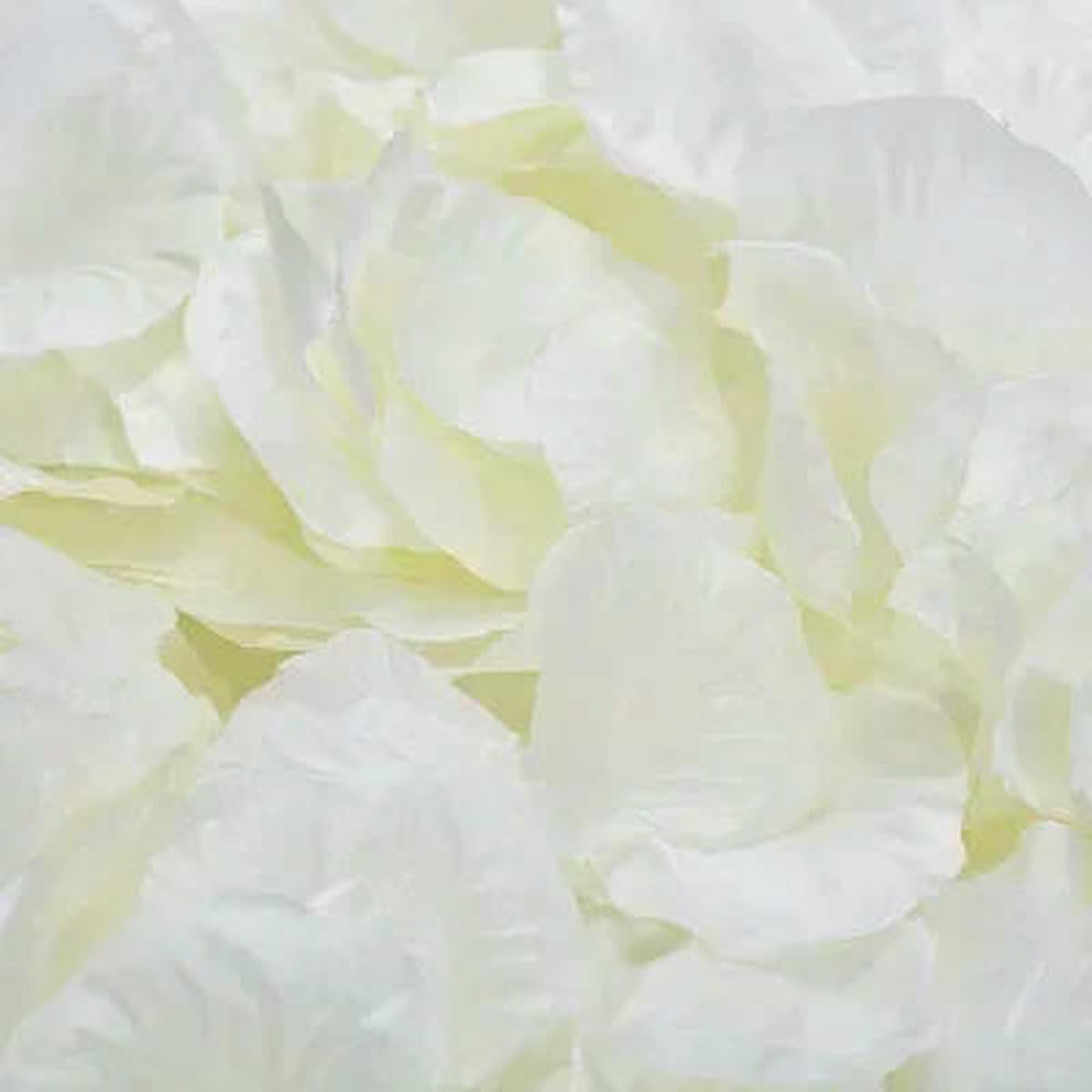 AYHTUD 2000/100Pcs Artificial Fake Rose Petals Colorful Simulation Silk Rose Petal For Valentines Day Wedding Party Romantic Decoration-Milky White-500
