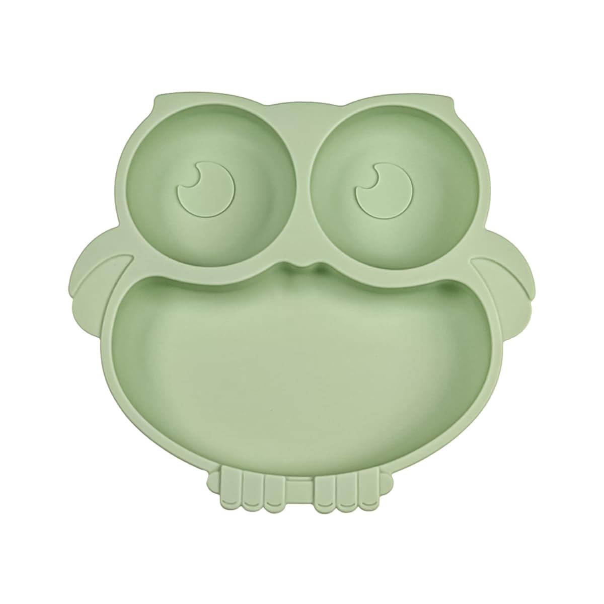 TREXEE Baby Suction Plates for Baby Feeding with 4 Strong Suction Cups | Silicone Toddler Plates with Deep Divided for Kids to Feed Themselves | Dish Washer & Micro-Wave Oven Safe (Green)-image-41