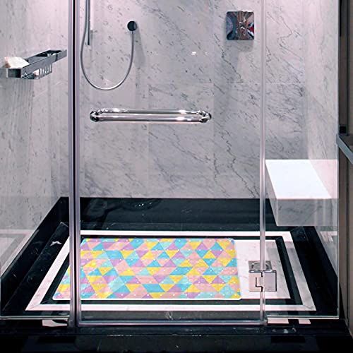 Alfombras de baño con agujeros de drenaje para suelos húmedos sin charcos 6