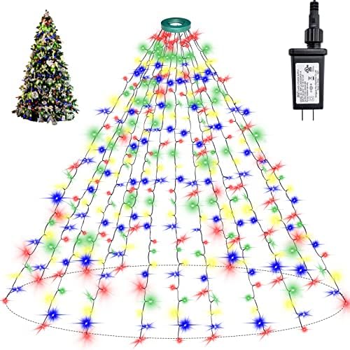 Eoako Christmas Lights Decorations for Tree UL Certified 350 LED 6