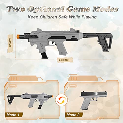 Shooting Games Toy, Shell Ejecting Foam Blaster, Combination Soft Bullet Toy Pistol, 2 Modes Shooting Games Diy Education Toy Model With 80 Soft Foam Bullets, 3 Magazines, For 14+ Youth, Gr #TOP4