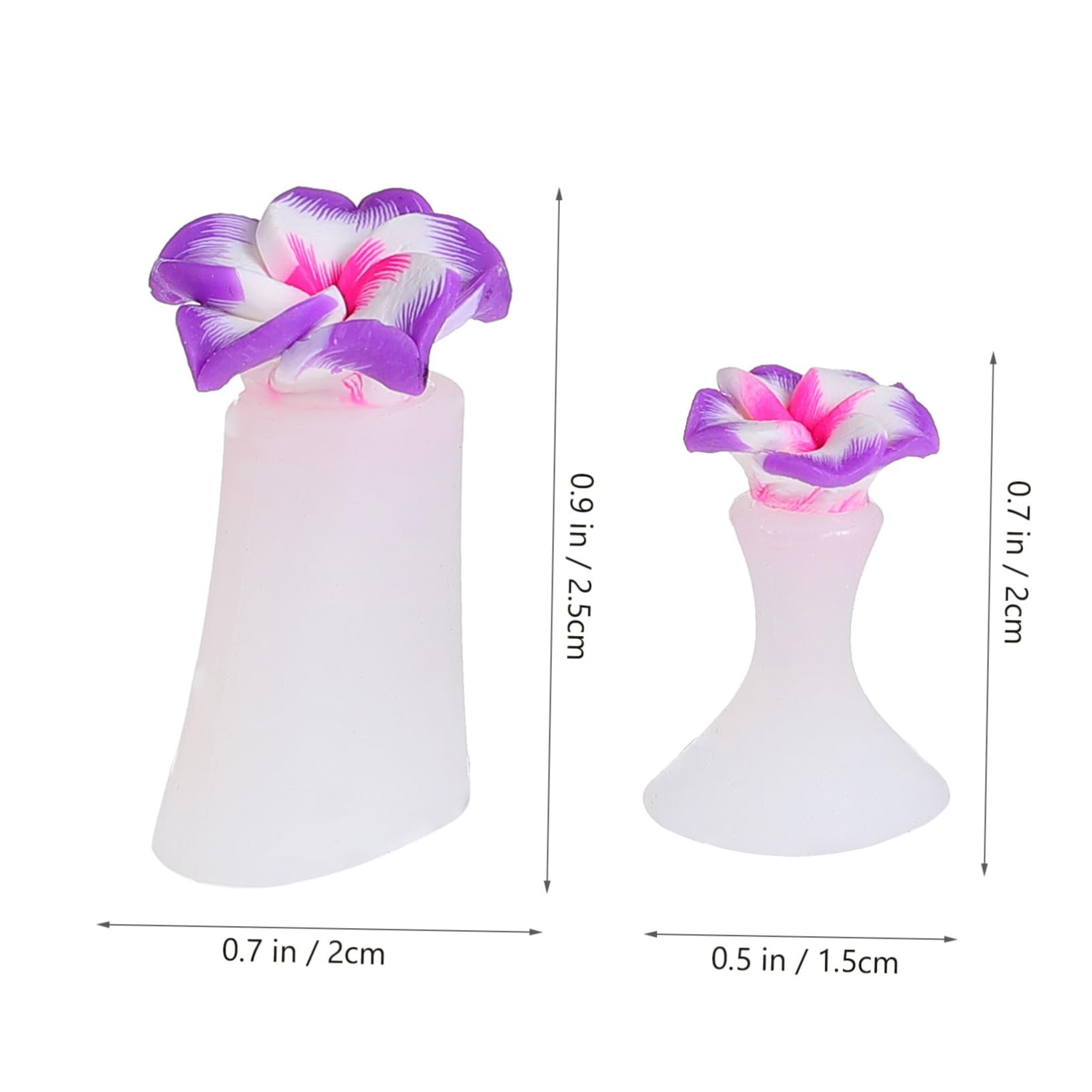 Didiseaon Flower Shaped Toe Separators 24 Pack Silicone Toe Spacer Nail Separator