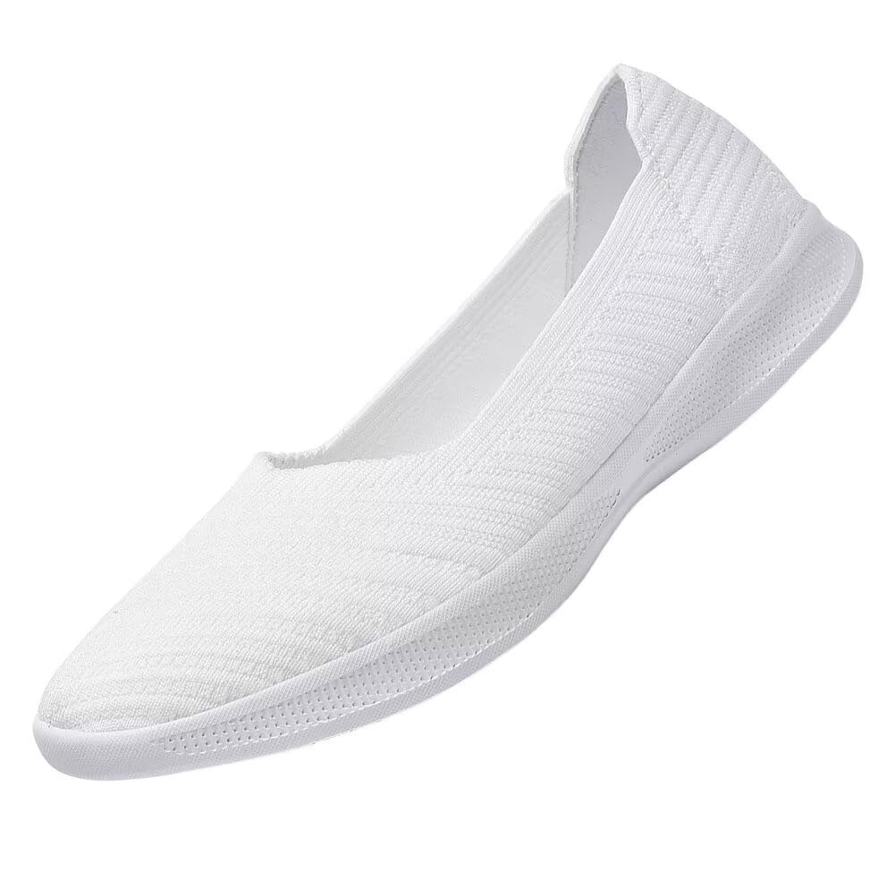Konhill Loafers Damen Bequeme Flache Casual Ballerinas Schuhe Lässige Fasion Slip On Walkingschuhe Weit