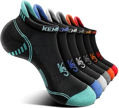 KEMISANT Calcetines Tobilleros Hombre 6 Pares, Calcetines Cortos Deporte Running Ciclismo Hombre(6Pares,39-42)
