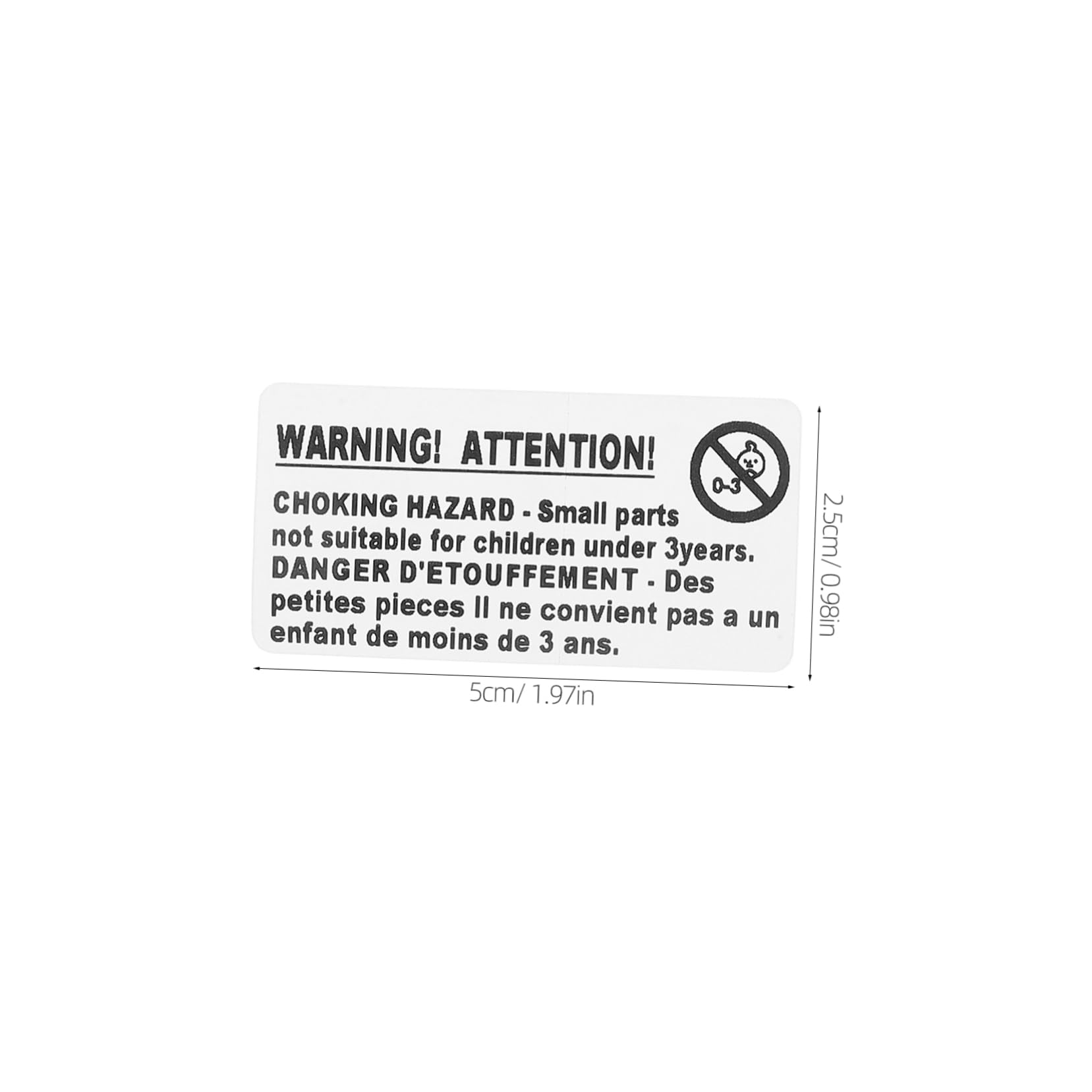 KONTONTY Self Adhesive Hazard Labels 200 Pack Warning Stickers for Shipping Packaging Anti Suffocation Signs for Boys and Girls