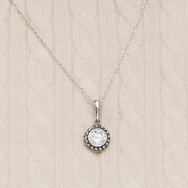 JEAN RACHEL JEWELRY 925 Sterling Silver Necklace for Women - Beaded Rope with Cubic Zirconia Vintage Design - Hypoallergenic, Lead & Nickel Free Jewelry - Handcrafted Statement Necklace - Image 2