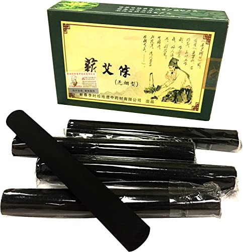 Erencook 10 Pcs Original Pure High Penetration Smokeless Moxibustion Sticks Moxa Stick Artemsia Argyi