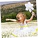 HEMOTON 10pcs DIY Blank Graffiti Windmill Toys for Boy Girl Paper Pinwheels for Painting Activities Leaf Style Educational Craft Kits