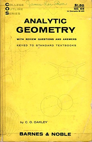 Analytic Geometry (College Outline) 0389000566 Book Cover