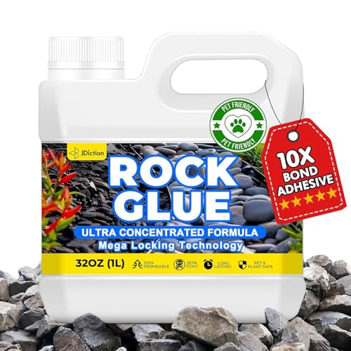 JDiction Rock Glue for Landscaping - 32OZ Gravel Binder for Stone...