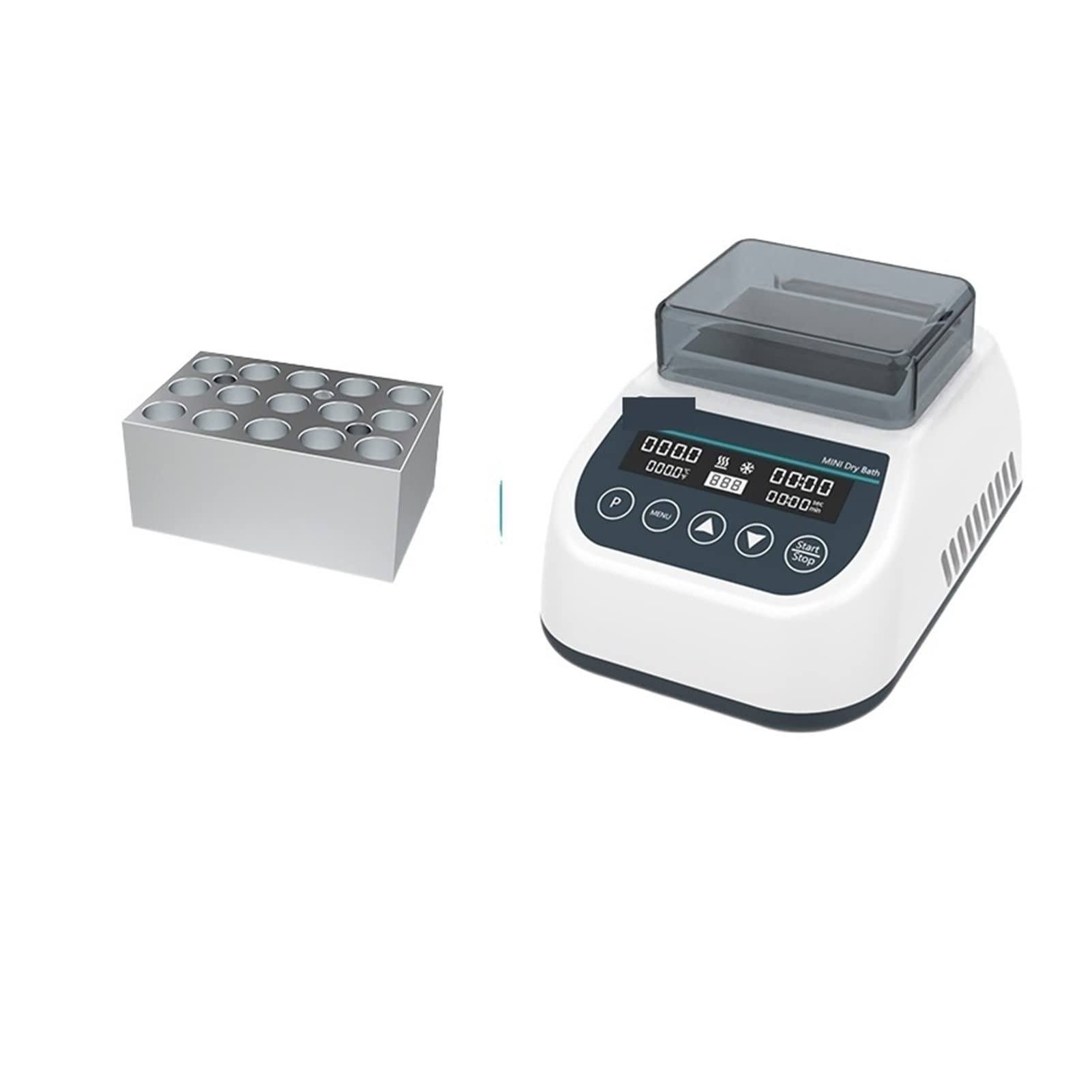 Centrifugeuse, Mini Dry Bath Incubator Lab Equipment Température constante Chauffage de laboratoire Faute(MDB (2mlx15))