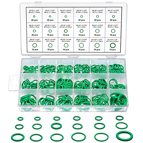 Lot de 270 joints toriques Assortiment de 18 tailles d'huile acide carburant UV temp résistant joint joint joint d'étanchéité en caoutchouc pour réparation de voiture Cover