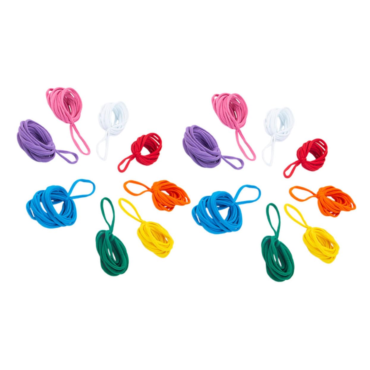 Toyvian 384pezzi Elastic Potholder Anelli Per Tessitura Colorati Per Ragazzo Ragazza Kit Di Ricarica Per Creazioni Artigianali Colori Vivaci Per Attività Creative